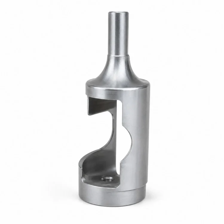 精密 CNC 加工されたオープンサイド円筒形ハウジング